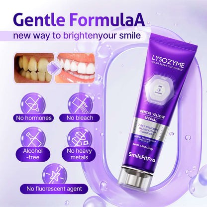 Teeth Whitening Toothpaste – SmileFitPro Enzyme Formula for Removing Stains & Fresh Breath