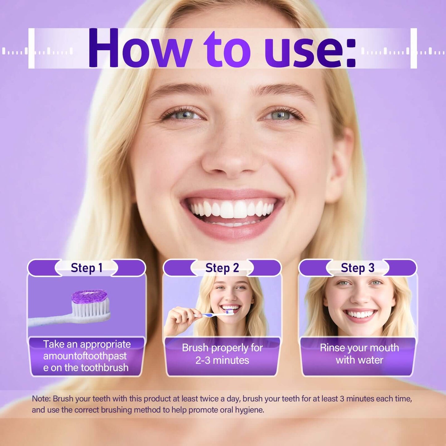 Teeth Whitening Toothpaste – SmileFitPro Enzyme Formula for Removing Stains & Fresh Breath
