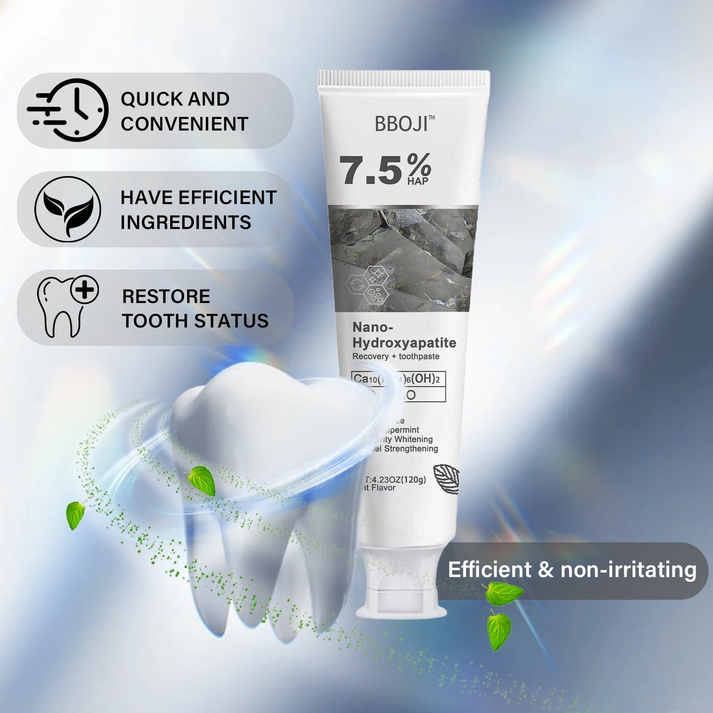 ✨Ends Tonight: Get 50% OFF Before It’s Gone!🎁 BBOJI™ Fluoride-Free Hydroxyapatite Toothpaste – Gentle Whitening & Enamel Strength for Sensitive Teeth