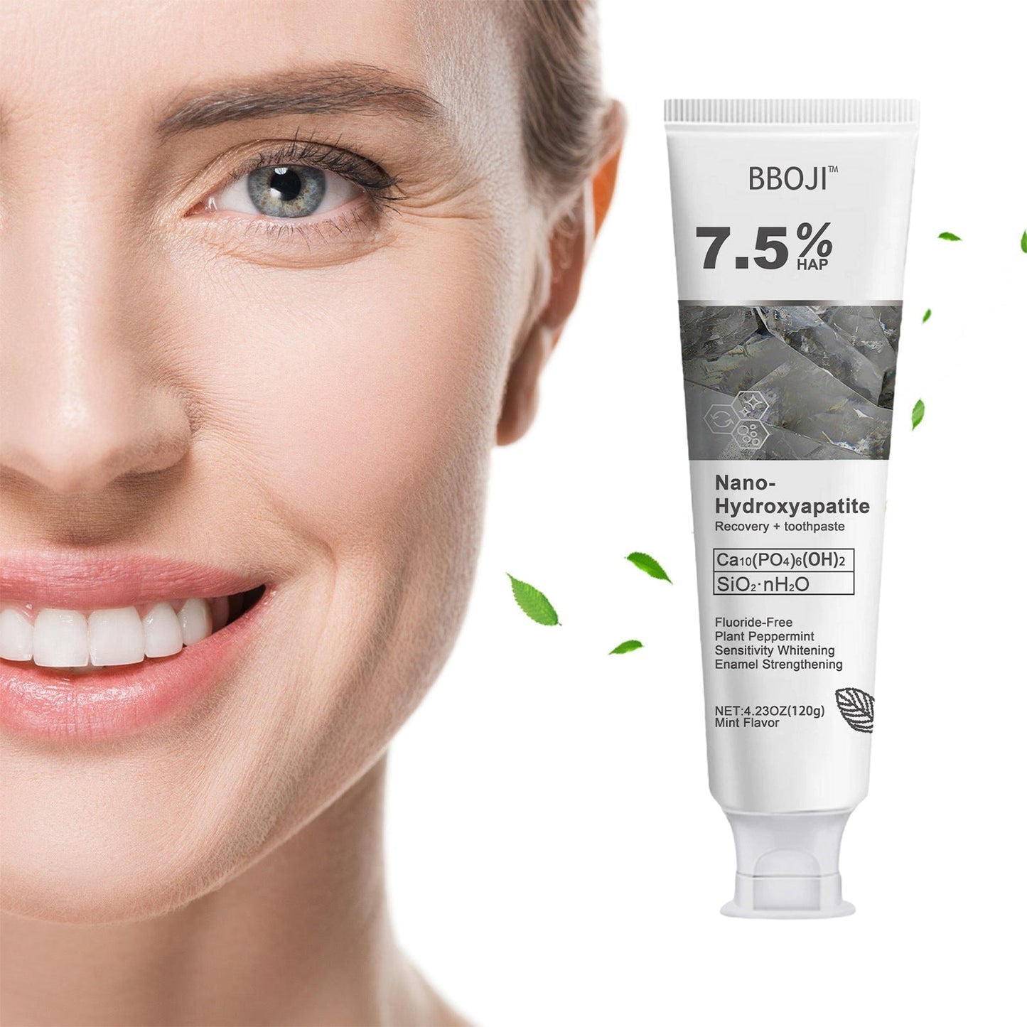 ✨Ends Tonight: Get 50% OFF Before It’s Gone!🎁 BBOJI™ Fluoride-Free Hydroxyapatite Toothpaste – Gentle Whitening & Enamel Strength for Sensitive Teeth