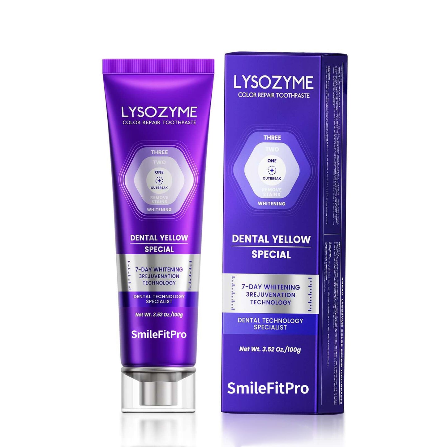 Teeth Whitening Toothpaste – SmileFitPro Enzyme Formula for Removing Stains & Fresh Breath
